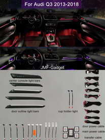 Audi Q3&nbsp;2013-2018 model LED Sfeerverlichtingen Ambient Lights 32 kleuren