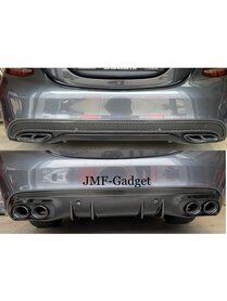 Mercedes W205 S205 C43 Design Diffuser en Uitlaat AMG Pakket Zwart