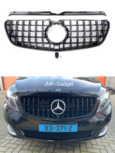 Mercedes V Klasse AMG W447 Panamericana GT Grill Piano Zwart 14-19