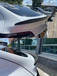 Tesla Model Y Glans Grijs Carbon Koffer Spoiler