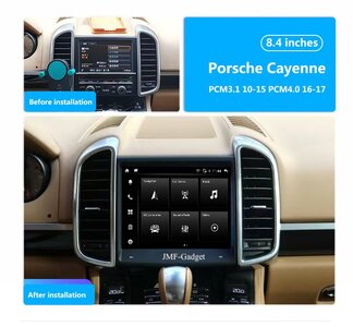 Porsche Cayenne 10-17 model 4G Full HD 2024 Android 13 Carplay 1:1 Scherm 