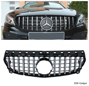 Mercedes CLA W117 X117 Panamericana Grill Zwart/Chroom 