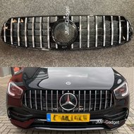 Mercedes X253 W253 C253 GLC 2020- Panamericana Grill Piano Zwart/Chroom AMG