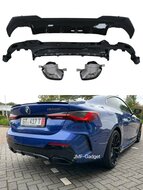 BMW G22 G23 M440 Performance styling Diffuser en Uitlaat Zwart