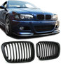 BMW E46 Sedan 98-01 Mat Zwarte Grill Nieren 