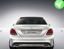 Mercedes W205 S205 C63 Design Diffuser en Uitlaat AMG Pakket Chroom_