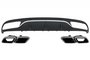 Mercedes C205 Coupe Cabrio C63 Design Diffuser en Uitlaat AMG Pakket Chroom_
