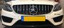Mercedes W205 C205 GT Grill Chroom/Zwart t/m 14-18 model_