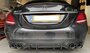 Mercedes W205 S205 C43 Design Diffuser en Uitlaat AMG Pakket Zwart_